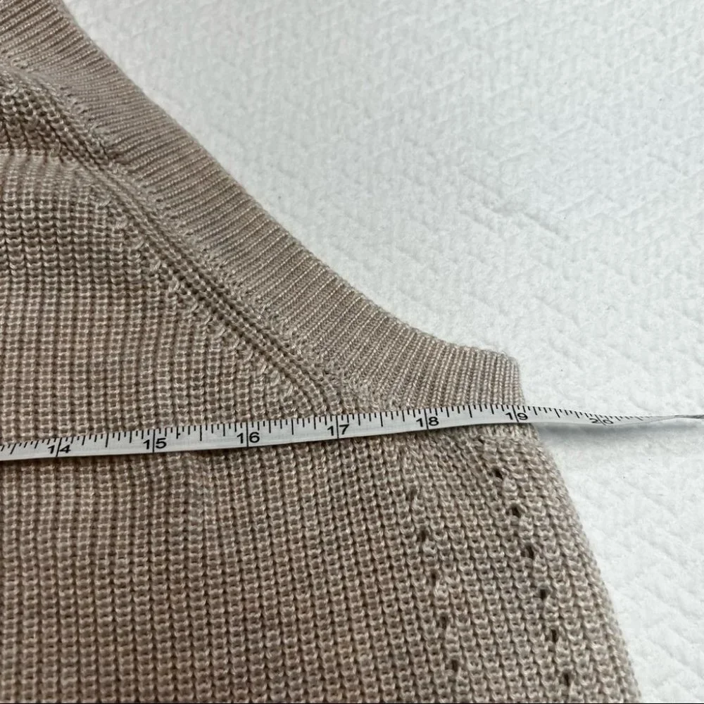 ♥️SOLD♥️Gentle Fawn Jasper Halter Neck Ribbed Strappy Crochet Top Cream Size L - Picture 7 of 10